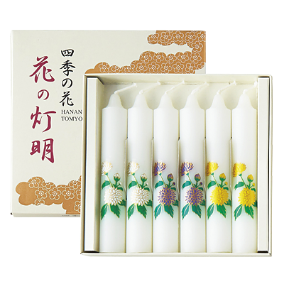 花の灯明 菊 5吋(6本入)